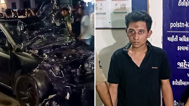 Rakshit Chaurasia, a 20-year-old law student, was arrested by police after the Vadodara car accident.