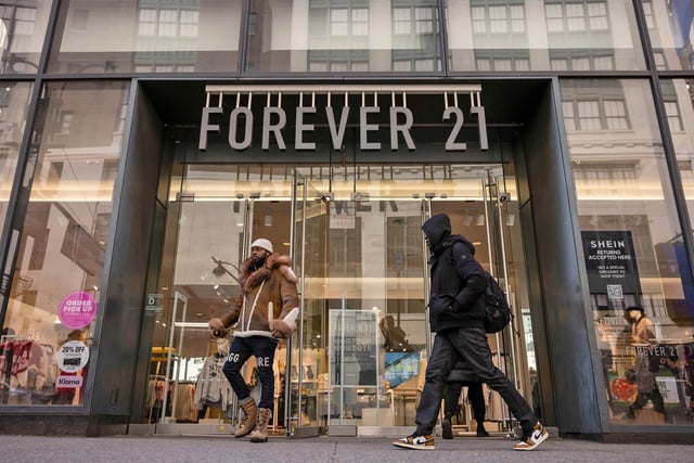 A Forever 21 store in New York on Feb. 7, 2025. 
