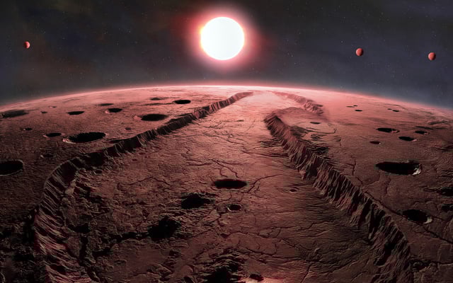 For a century, astronomers have been studying Barnard’s Star in the hope of finding planets around it. First discovered by E. E. Barnard at Yerkes Observatory in 1916, it is the nearest single star system to Earth. Now, using in part the Gemini North telescope, one half of the International Gemini Observatory, partly funded by the U.S. National Science Foundation and operated by NSF NOIRLab, astronomers have discovered four sub-Earth exoplanets orbiting the star. One of the planets is the least massive exoplanet ever discovered using the radial velocity technique, indicating a new benchmark for discovering smaller planets around nearby stars.