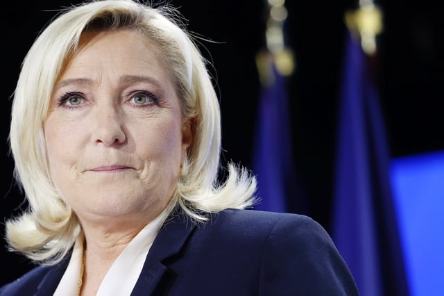 La présidente du groupe RN à l’Assemblée nationale, Marine Le Pen.
