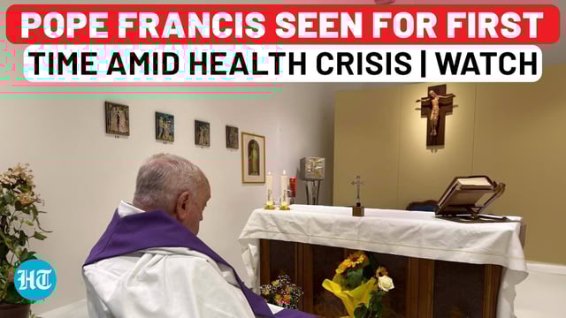 Pope Francis Health: Vatican Chief Seen For First Time Since Hospitalisation