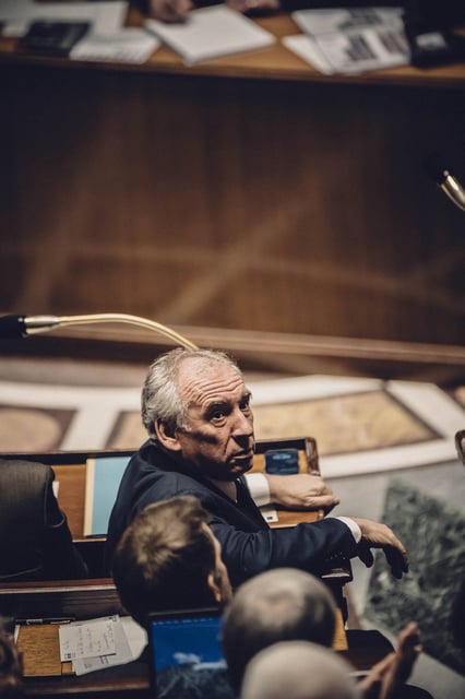 François Bayrou à l'Assemblée nationale lors des questions au gouvernement, à Paris le 11 février 2025.