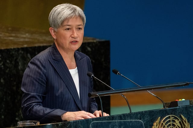 Minister for Foreign Affairs of the Commonwealth of Australia Penny Wong addresses the "Summit of the Future" in the General Assembly hall at United Nations headquarters in New York City, U.S., September 23, 2024. REUTERS/David Dee Delgado/File photo