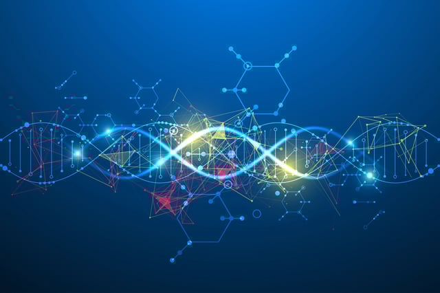 An abstract impression of DNA