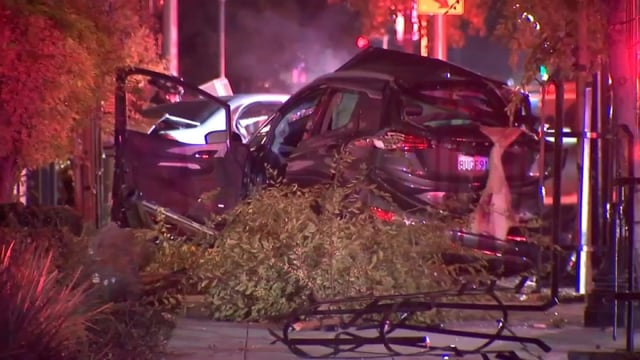 A couple died in a Redwood City street racing crash, but their two children survived.