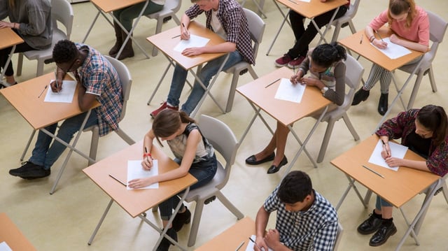 British teenagers take more exams at 16 than any other western nation, the report revealed