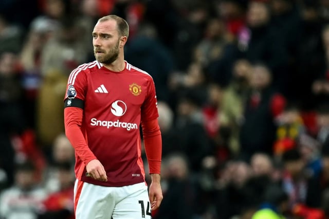 Christian Eriksen has made 27 appearances this season for Manchester United