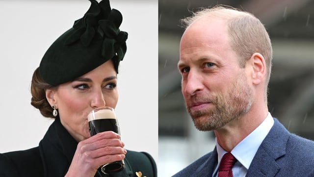 What does Kate Middleton have to say about Prince William's salt and pepper beard?