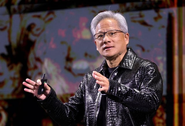 Nvidia CEO Jensen Huang gives a keynote address at CES 2025, an annual consumer electronics trade show, in Las Vegas, Nevada, U.S. January 6, 2025.