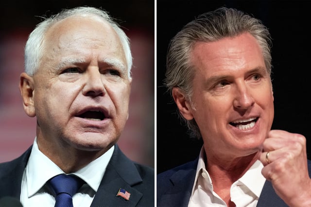 Minnesota Gov. Tim Walz appeared on the latest episode of California Gov. Gavin Newsom&#39;s podcast, &#34;This Is Gavin Newsom,&#34; on Tuesday.