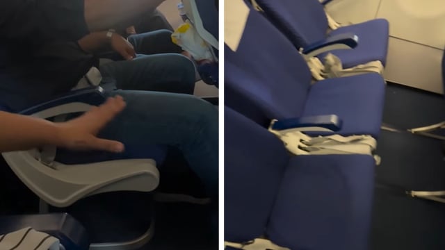 The IndiGo seats started swinging mid-air. 