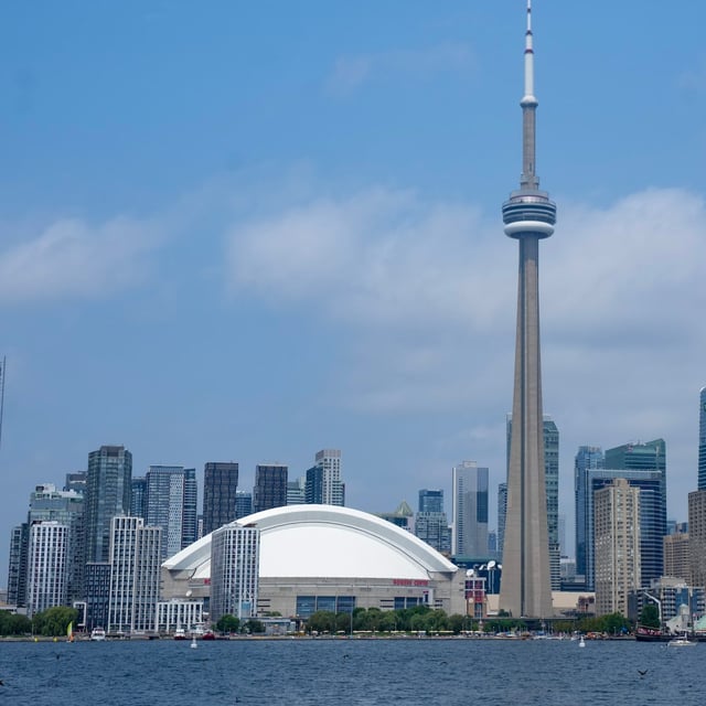 Toronto says nearly all its recreation centres and all its 39 city-operated child care centres will close if workers strike next week. The Toronto skyline is seen on Monday, Aug. 5, 2024. THE CANADIAN PRESS/Chris Young