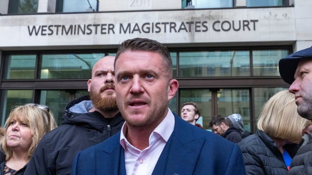 Tommy Robinson, whose real name is Stephen Yaxley-Lennon, is serving an 18-month prison sentence for contempt of court after breaching an injunction