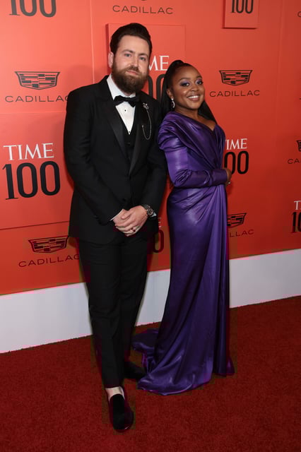 Kevin Jay Anik and Quinta Brunson attend the 2022 TIME 100.