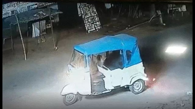 The auto rickshaw that ferried the woman captured on camera. (Sourced)