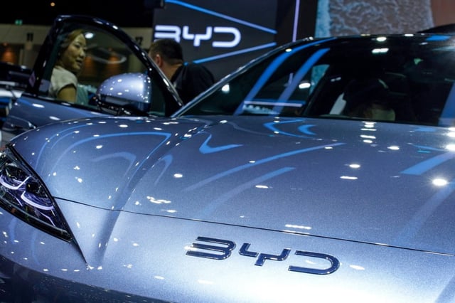Chinese EV manufacturer BYD has reveal new charging technology that can add around 300 miles of range in just five minutes (Photo: Athit Perawongmetha/Reuters)