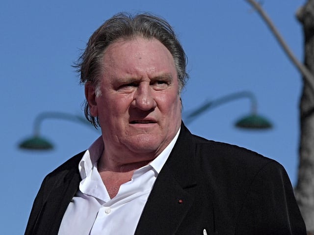 French actor Gerard Depardieu arrives for the screening of the restored version of the movie "Novecento - Atto Primo" by Bernardo Bertolucci, presented as part of Venice Classics selection at the 74th Venice Film Festival on September 5, 2017 at Venice Lido. (Photo by Tiziana FABI / AFP)