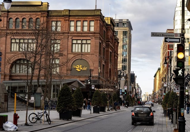 The Hudson's Bay department store is seen in downtown Montreal on Monday, March 17, 2025. THE CANADIAN PRESS/Christinne Muschi