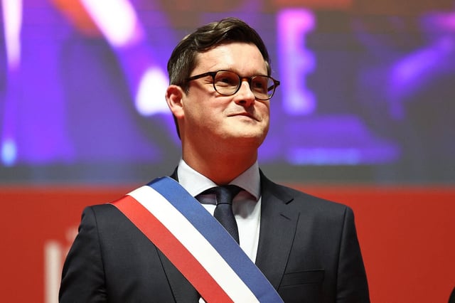 Le nouveau maire de Lille, Arnaud Deslandes, le 21 mars 2025.