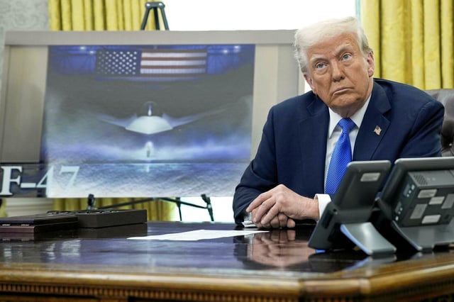 Donald Trump a présenté, vendredi, à la Maison-Blanche, le projet de développement du F-47, l’avion de combat de 6<sup>e</sup> génération des États-Unis.  
