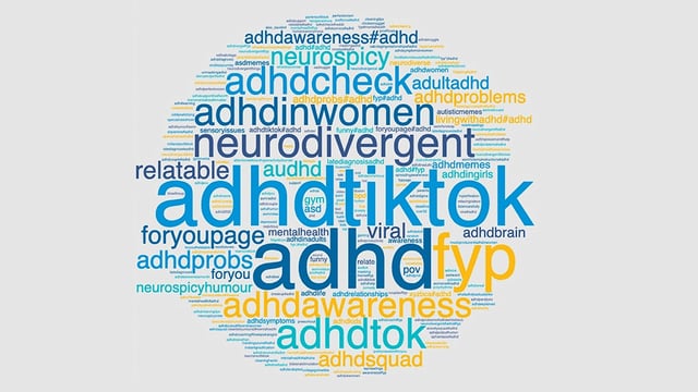 Hashtag word cloud. Image credit: Karasavva et al., 2025, PLOS One