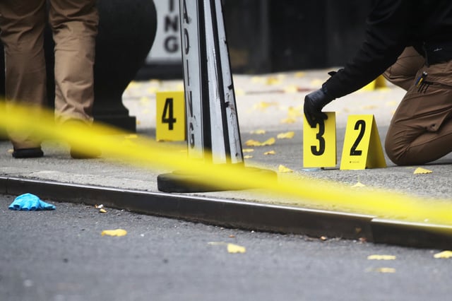 Une scène de crime aux États-Unis (illustration).