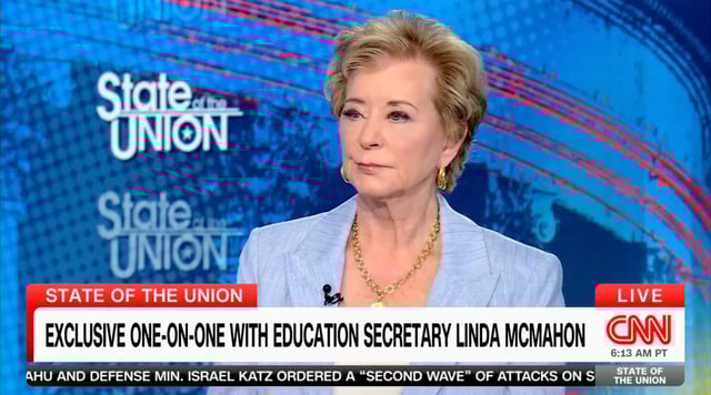 The new Secretary of Education spoke with CNN about President Donald Trump’s efforts to effectively eliminate her department “once and for all.”