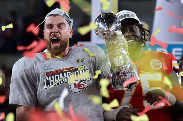Travis Kelce and the Kansas City Chiefs won Super Bowl LIV after defeating the San Francisco 49ers.