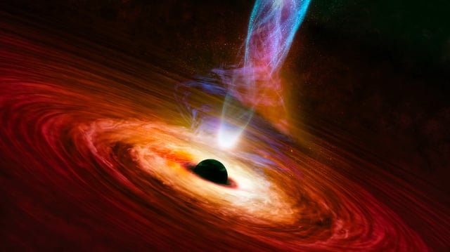 An artist&#39;s impression of black hole jets