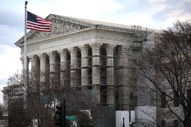 The US Supreme Court is shown March 17 in Washington, DC.