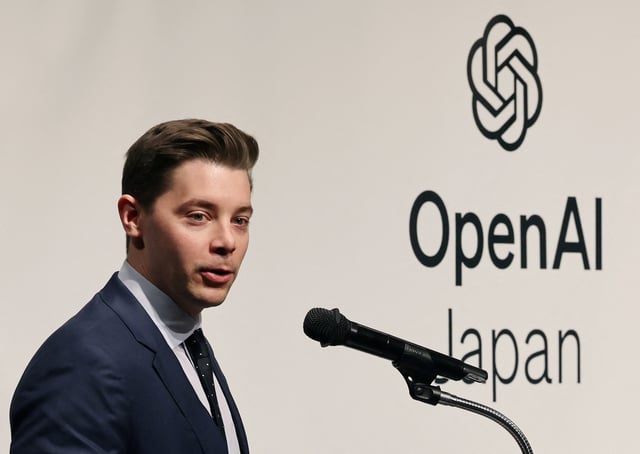 OpenAI Chief Operating Officer Brad Lightcap speaks at a press conference about the opening of its first Asia office in Tokyo, Japan April 15, 2024. REUTERS/Kim Kyung-Hoon/File Photo