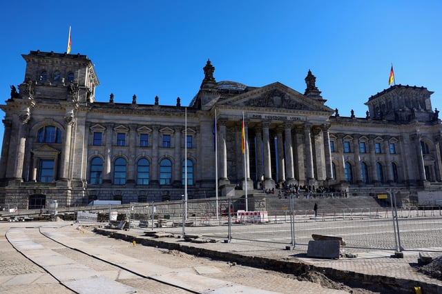 A view shows the Reichstag building, the seat of the German parliament, the Bundestag, in Berlin, Germany, March 19, 2025. REUTERS/Fabrizio Bensch/File Photo