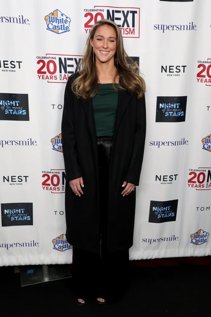 Kylie Kelce at the 2023 Night of Too Many Stars benefiting NEXT for AUTISM at Beacon Theatre on Dec. 11, 2023.