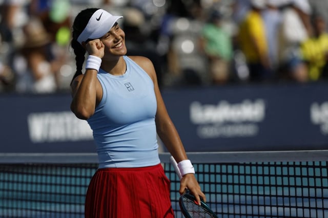 Raducanu is flying high in Miami (Photo: Reuters)