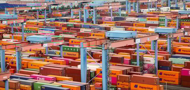 Container am Hamburger Hafen