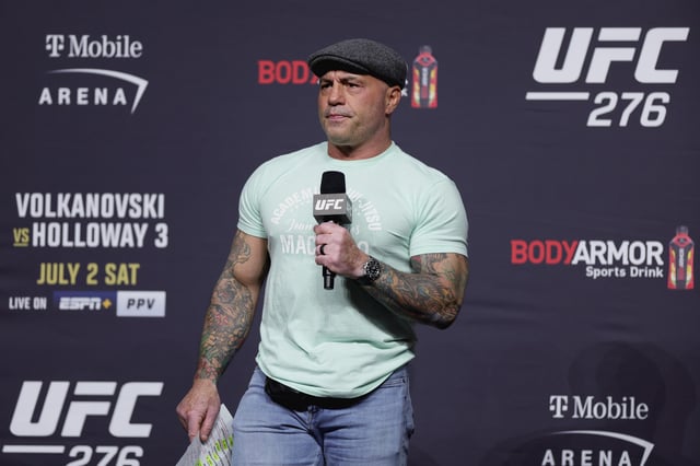 Joe Rogan MC&#39;s at T-Mobile Arena on July 01, 2022 in Las Vegas, Nevada.