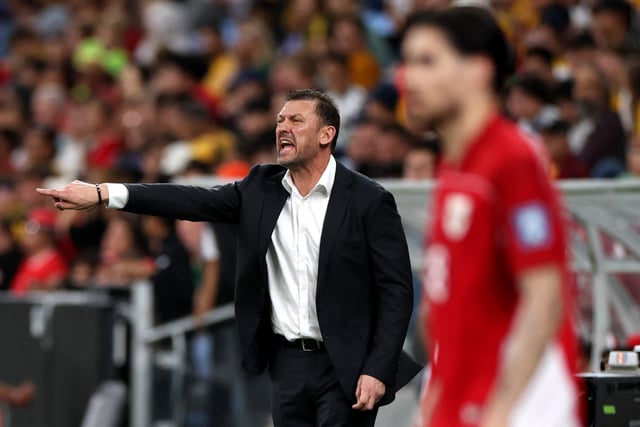 Soccer Football - World Cup - AFC Qualifiers - Third Round - Group C - Australia v Indonesia - Allianz Stadium, Sydney, Australia - March 20, 2025 Australia's Tony Popovic reacts REUTERS/Hollie Adams/File Photo