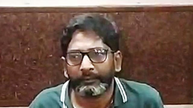 Coimbatore, May 04 (ANI): YouTuber Savukku Shankar was arrested for allegedly making defamatory remarks about women police personnel during an interview, in Coimbatore on Saturday. (ANI Photo) (ANI)