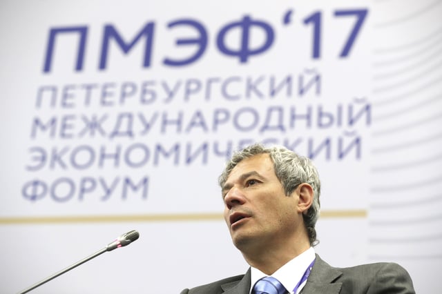 Vadim Moshkovich attends a session of the St. Petersburg International Economic Forum (SPIEF), Russia, June 1, 2017. REUTERS/Artyom Korotayev/TASS/Host Photo Agency/Pool/File Photo