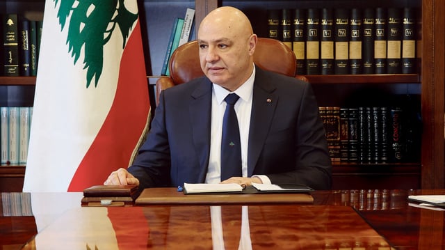 Joseph Aoun : « Nous sommes totalement engagés dans l’application de la résolution 1701 des Nations unies, qui appelle à une cessation complète des hostilités entre le Hezbollah et Israël. »