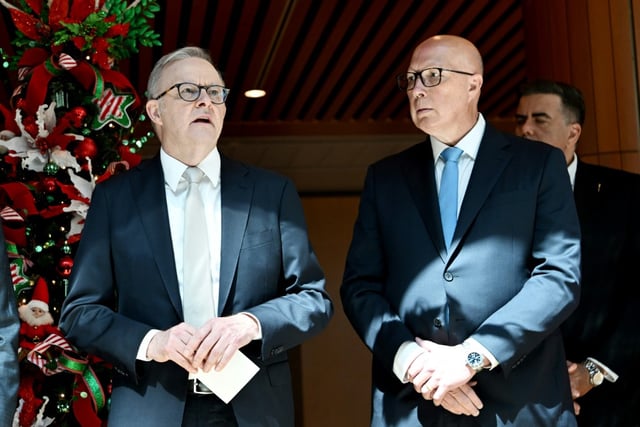 Dutton speaks with Australia's Prime Minister Anthony Albanese