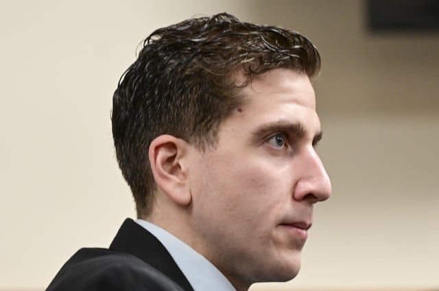 Bryan Kohberger listens during a motion hearing regarding a gag order in Latah County District Court, Friday, June 9, 2023, in Moscow, Idaho.