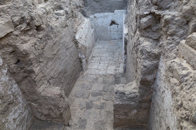 The limestone tomb chamber, dating to about 3,600 years ago, of an unknown ancient Egyptian king, discovered during excavations by Penn Museum and Egyptian archeologists, is seen in Abydos, Egypt, in this undated handout image released on March 27, 2025. Josef Wegner/Penn Museum/Handout via REUTERS