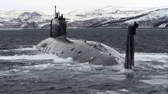 Project 885 Yasen-class fourth-generation nuclear submarine.