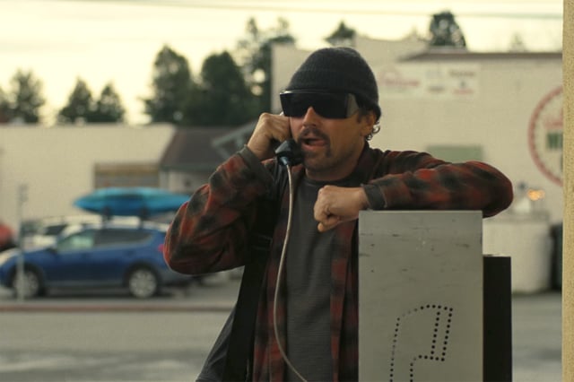 A still from the new Paul Thomas Anderson film “One Battle After Another,” starring Leonardo DiCaprio. 
