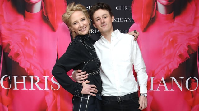 WEST HOLLYWOOD, CALIFORNIA - NOVEMBER 19: Anne Heche and Homer Laffoon attend the celebration launch of Christian Siriano&#39;s new book &#39;Dresses to Dream About&#39; at The London West Hollywood at Beverly Hills on November 19, 2021 in West Hollywood, California. (Photo by Rachel Murray/Getty Images for Christian Siriano)