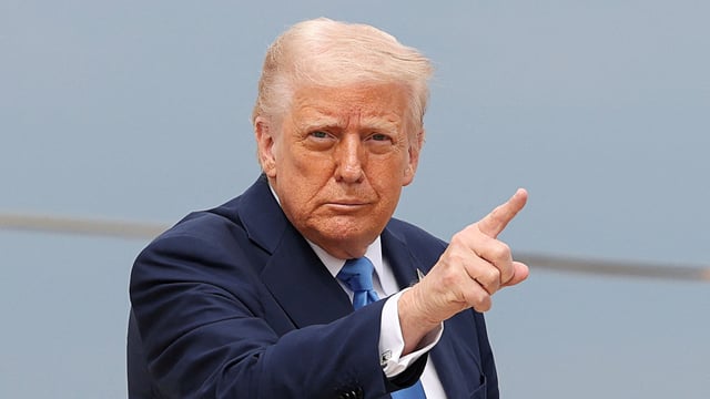 President Donald Trump was asked to define a woman during a press meet