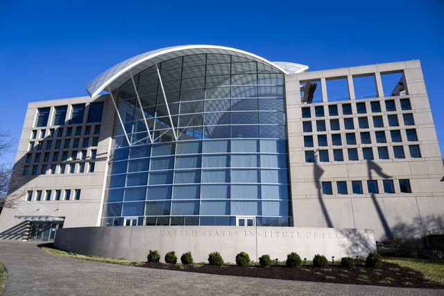 The US Institute of Peace in Washington, D.C., on March 18, 2025.