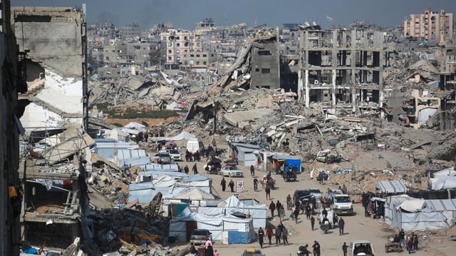 Des destructions dans le nord de la bande de Gaza.