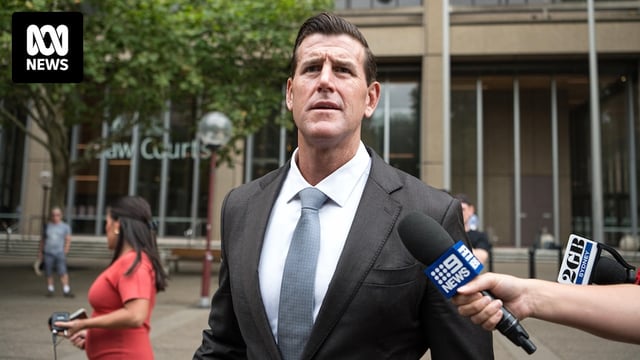 Ben Roberts-Smith in a suit and tie